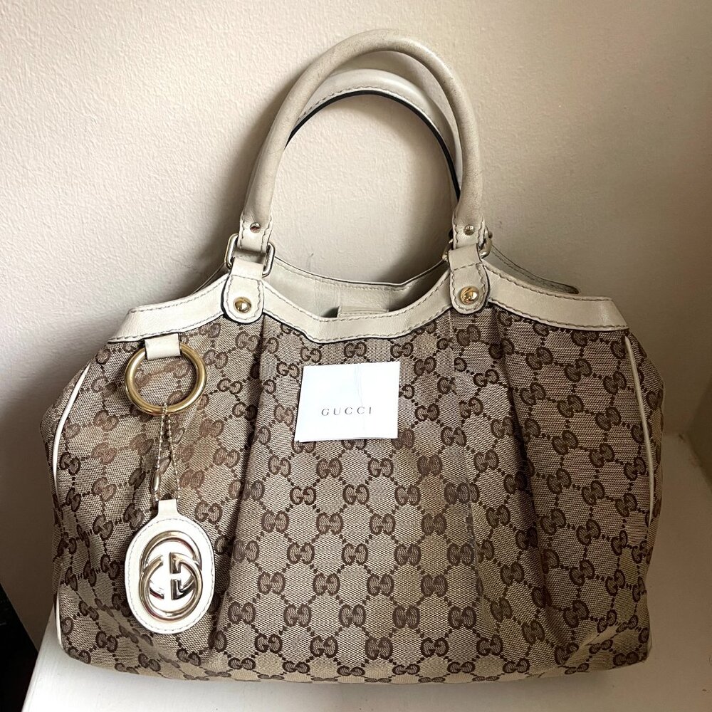 Auc Gucci GG Monogram Canvas Sukey Bag - Picture 2 of 12